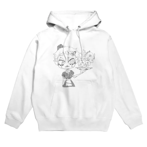 ハロウィンダイナー フロント 淡色 Hoodie