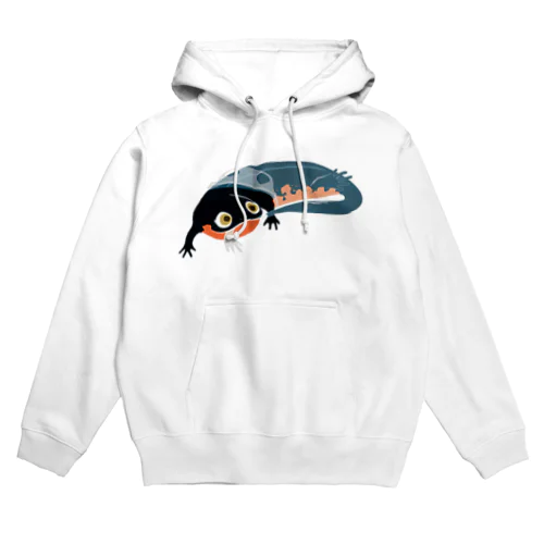 アカハライモリの脱皮 Hoodie