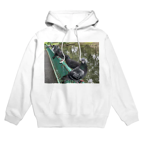 公園の鳩 Hoodie