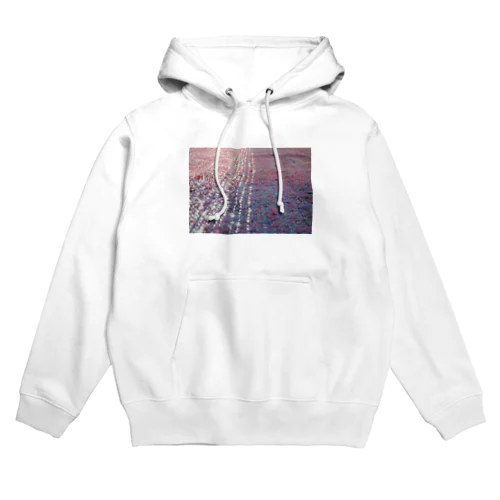 織物　ピンク・紫・青緑 Hoodie