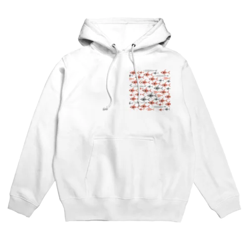 レッドファントムテトラ北欧風 Hoodie