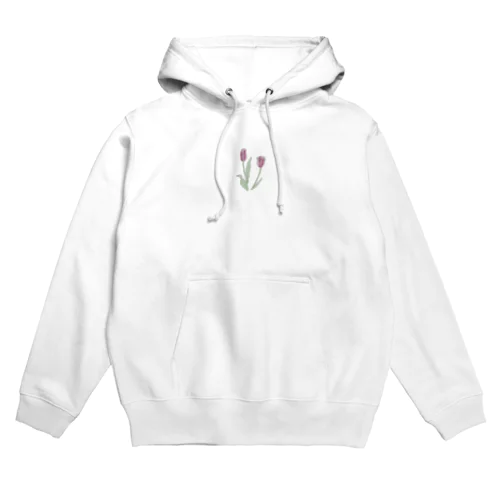 チューリップの線画 Hoodie