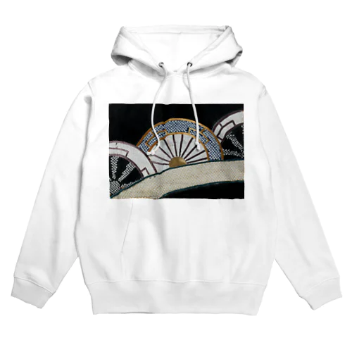 和風柄　着物柄　車輪　K１ Hoodie