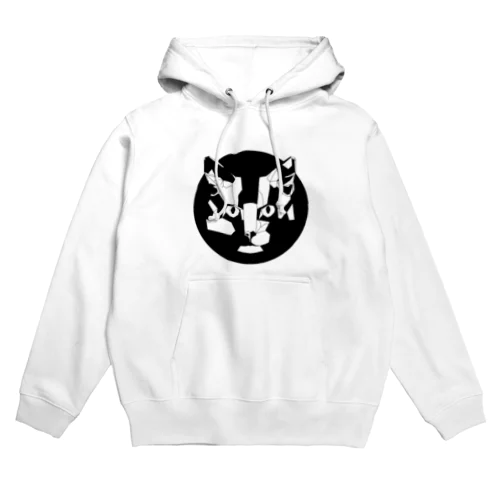 ジオメトリック猫 Hoodie