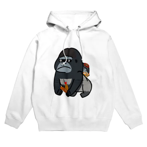 名古屋に来てしまったニシローランドゴリラさん Hoodie