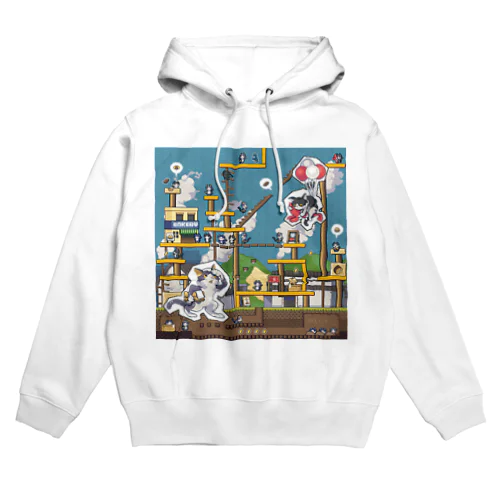 ワイワイおもちくんとチニくんのドット絵 Hoodie