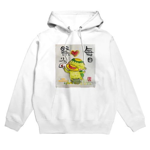 毎日祭りカッパくん Hoodie