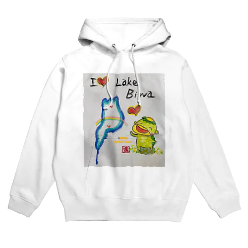 アイラブ琵琶湖カッパくん Hoodie