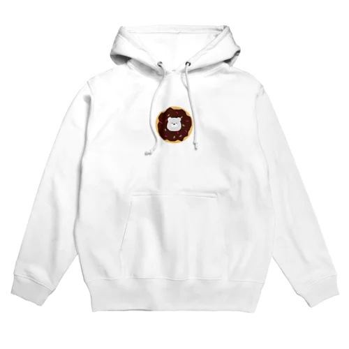 ドーナツに囚われたシロクマ チョコVer. Hoodie