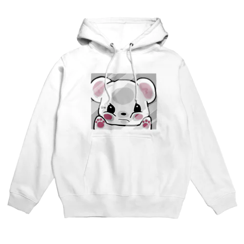 ちーきーオコジョ(窓にべったりver) Hoodie