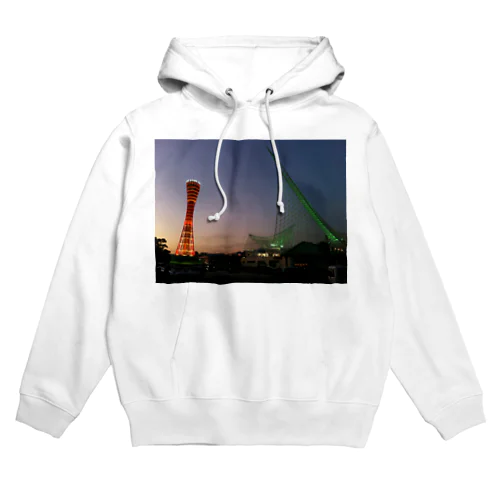 the evening of Kobe Meriken Park     Hoodie