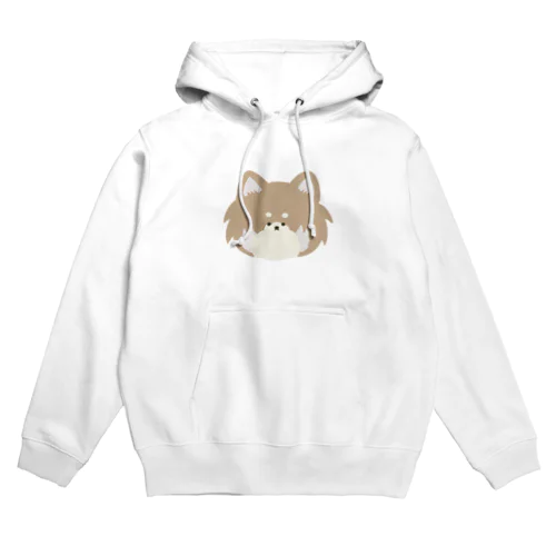 ふぁさふぁさしっぽのチワワ(茶色) Hoodie