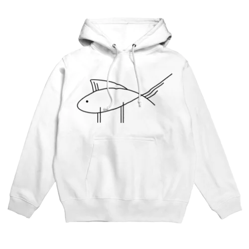 おさかな四足歩行 Hoodie