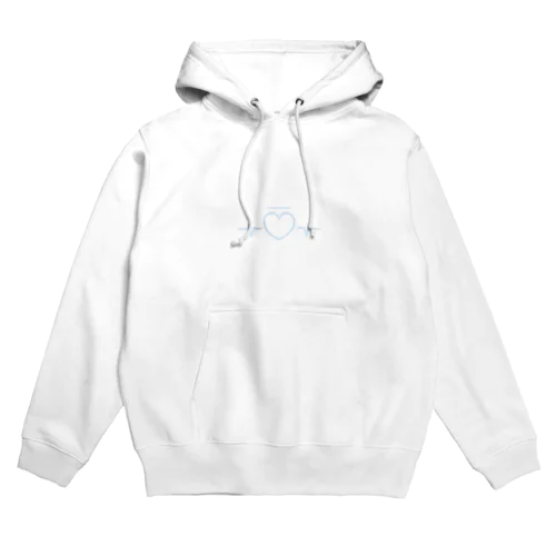 水色サブカル心音 Hoodie