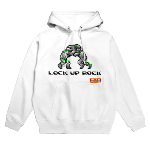 LOCK UP ROCK（Black Logo） パーカー