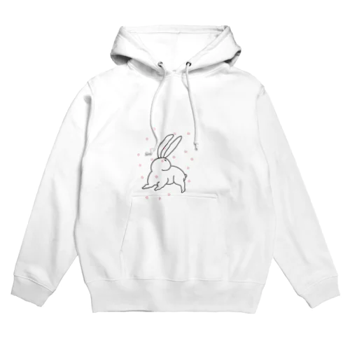 かるくパンチされるウサギさん Hoodie