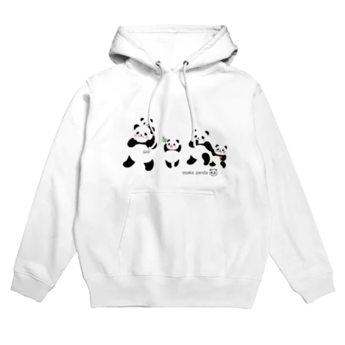 おでかけパンダ家族 Hoodie