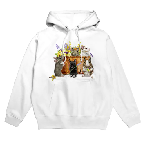  お花デグー Hoodie