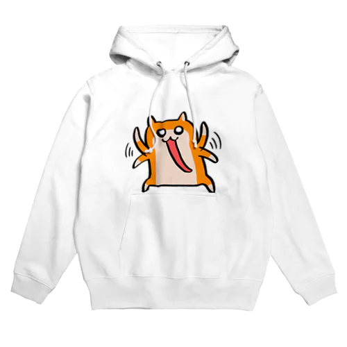 白いフチがあるクソハムちゃん Hoodie