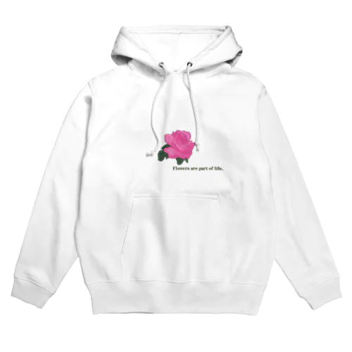 Pink Rose Graphic Hoodie