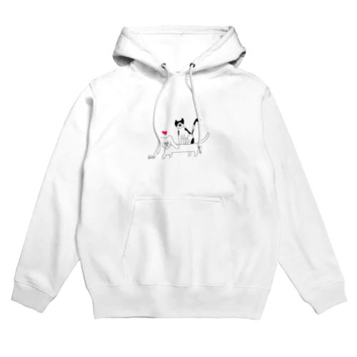 ダックスちゃんとハチワレちゃん Hoodie