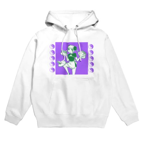 チャイナ緑×紫 Hoodie