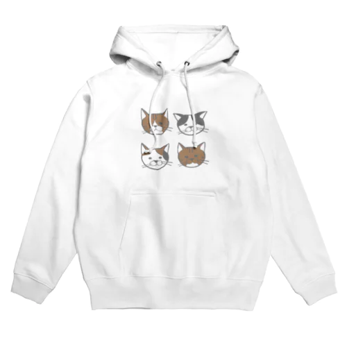 4匹のゆるねこちゃん2 Hoodie