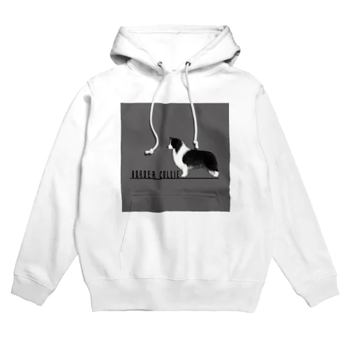 ボーダーコリー　モノクロver Hoodie