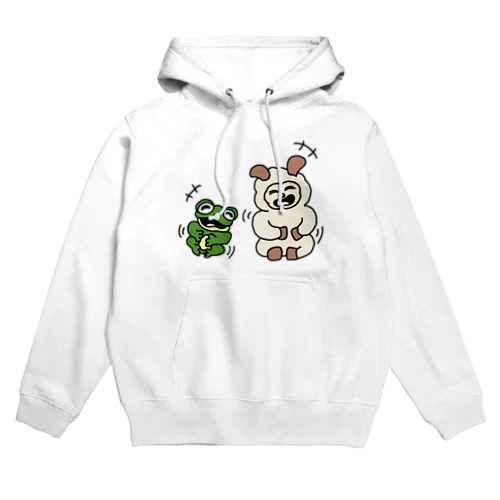 ヒツジトカエル 大笑いするふたり Hoodie