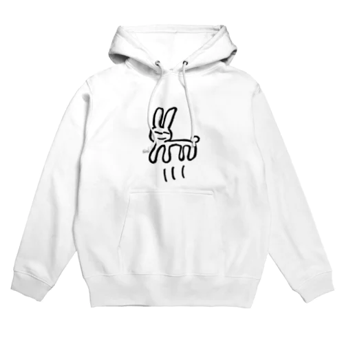 はねてるウサギさん Hoodie