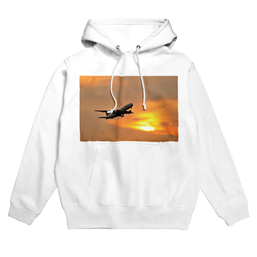 夕暮れの羽田国際空港 Hoodie