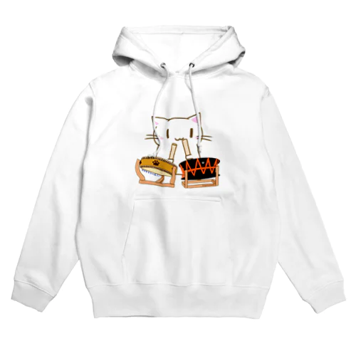 ひのもとにゃんこ®️ 太鼓 / 雪ちゃん Hoodie