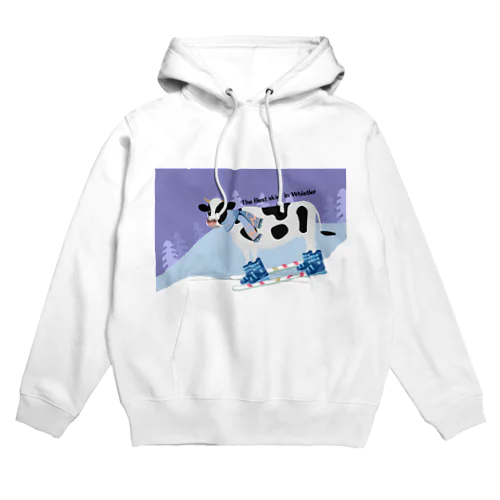 The cow skier Hoodie