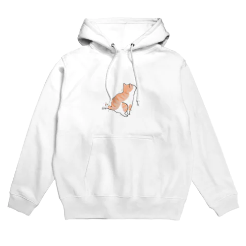 hunbaru茶トラ白 Hoodie