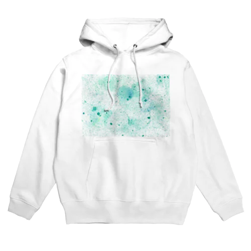 シャボン玉アート　グリーン系 Hoodie