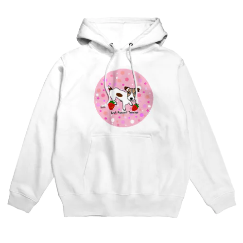 ジャックラッセルテリアと苺 Hoodie