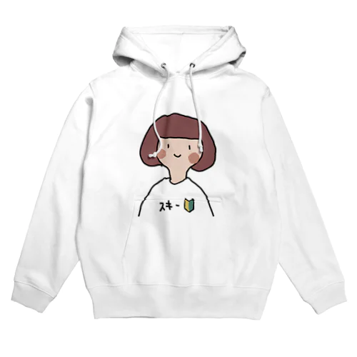 スキー初心者女子 Hoodie