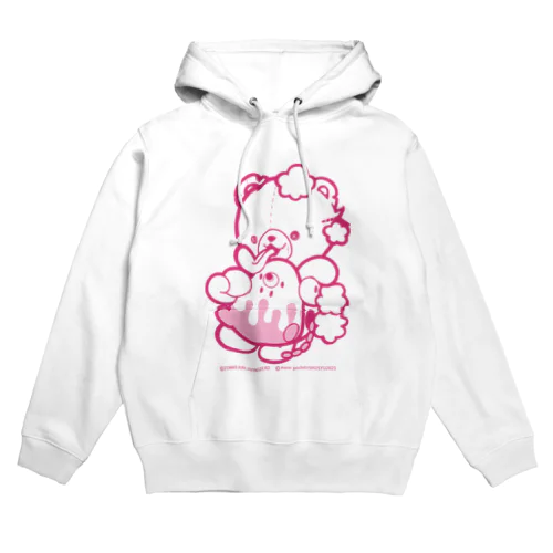 ゾンベアー×しゅーしゅーコラボ（ピンクライン） Hoodie