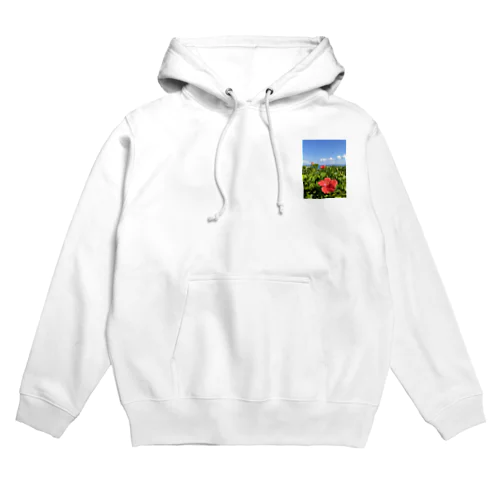 沖縄の海とハイビスカス Hoodie