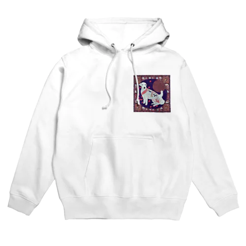 和風な可愛い犬 Hoodie