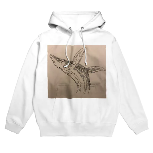 和柄 鯨 Hoodie