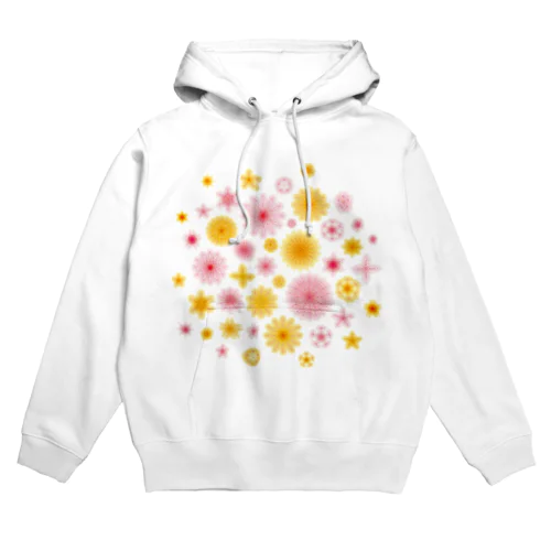 華やかな色合いの花柄 Hoodie