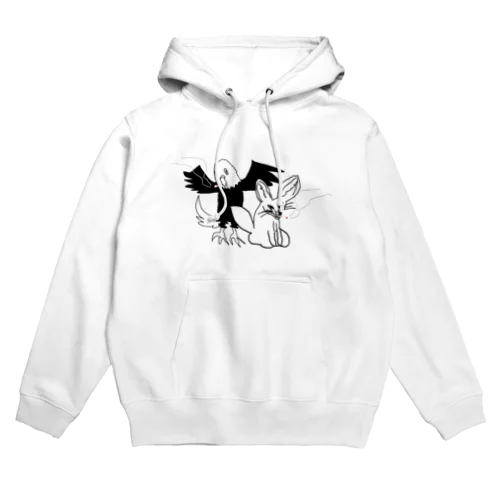 左手鷲とタッチパッドフェネック Hoodie