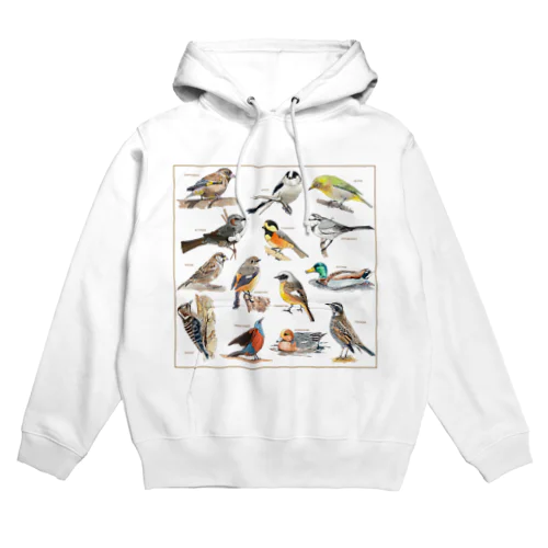 野鳥集合イラストB Hoodie