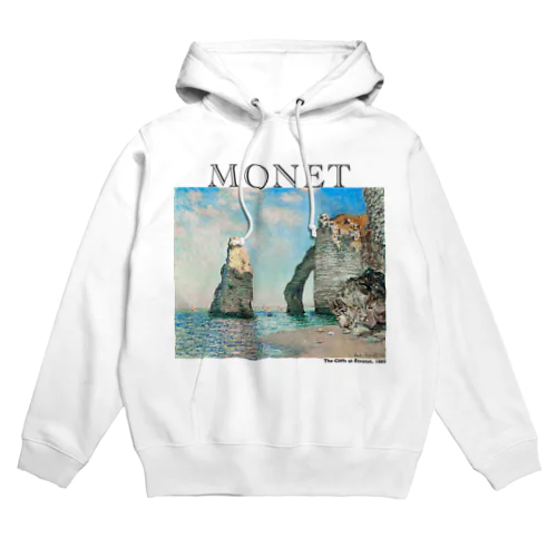 モネ　エトルタの断崖  Claude Monet Hoodie