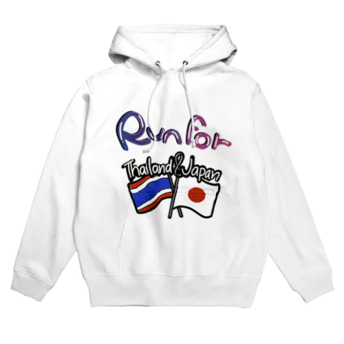 Run For Thailand & Japan パーカー