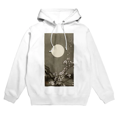 小原古邨　満月に咲く梅の花　Ohara Koson / Blooming plum blossom at full moon  Hoodie