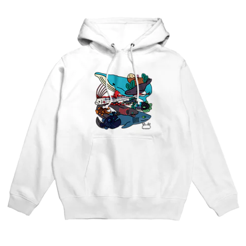 海の生き物たち Hoodie