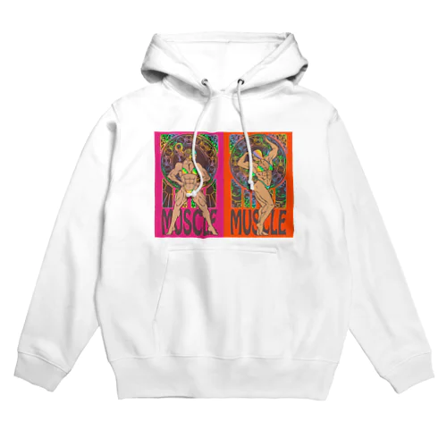 マッスルレディ　レインボーバージョン Hoodie