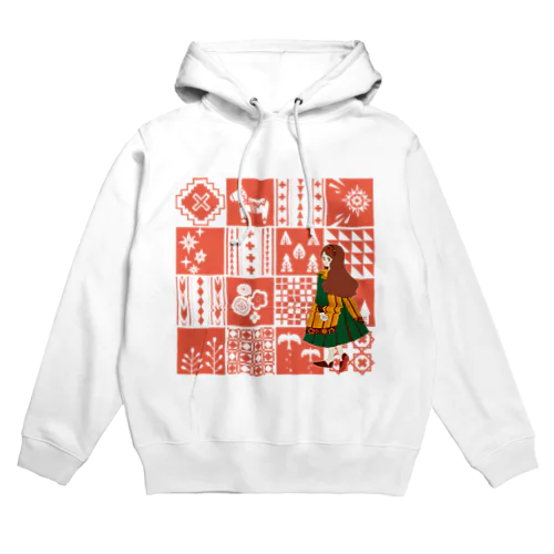 patchwork GIRL Hoodie